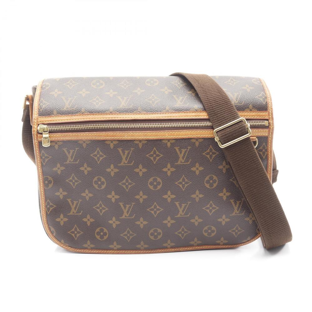 Louis Vuitton Messenger Bosphore Shoulder Bag Canvas Leather Monogram Brown